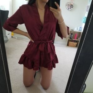 Satin romper